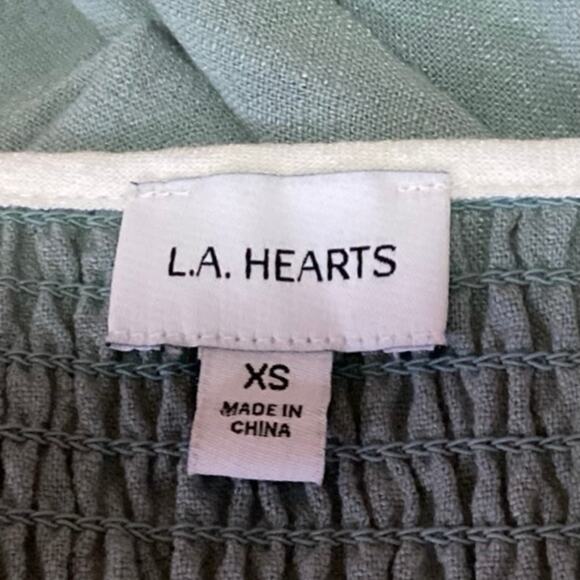 Pacsun L.A. Hearts Blue Linen Sleeveless Camisole Mini Bodycon Tank Dress Sz XS - Picture 3 of 4